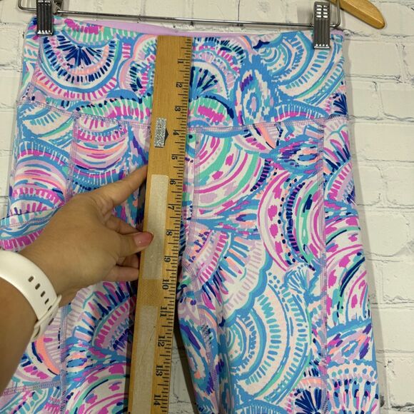 Lilly Pulitzer Luxetic Leggings Women Small Vibrant Color High Rise 50 UPF Gym - Picture 9 of 12